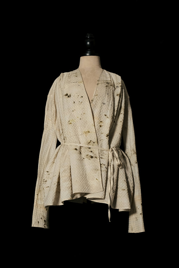 Mutedance 25 Spring/Summer Lace-up Goat Cardigan MD-MD25SS57-HOARY
